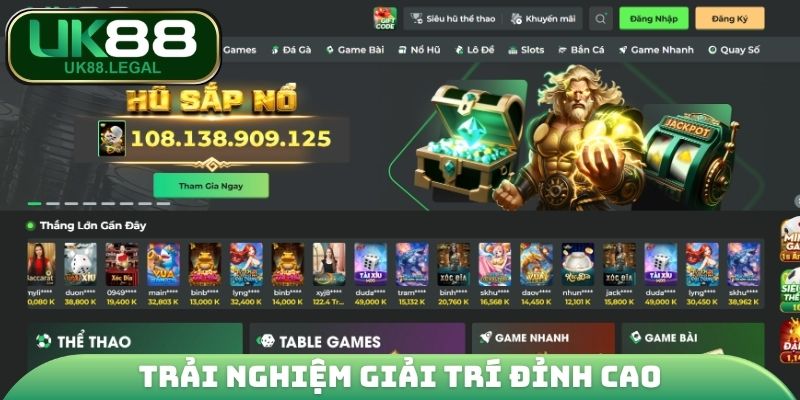 Đăng ký UK88 trải nghiệm giải trí đỉnh cao