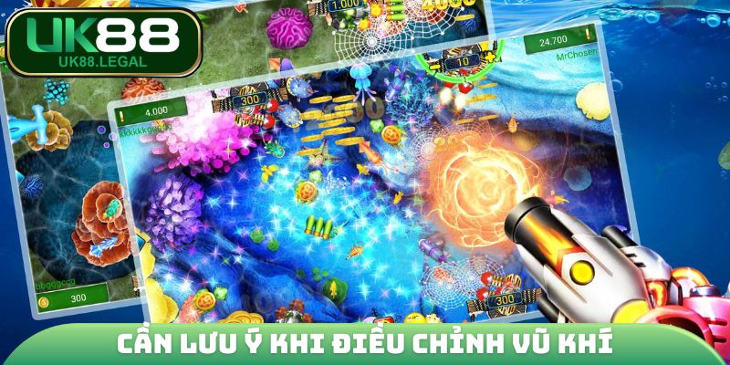 Người chơi cần lưu ý khi điều chỉnh vũ khí