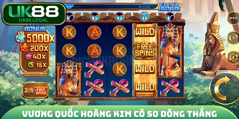 Vương Quốc Hoàng Kim sở hữu 50 dòng thắng