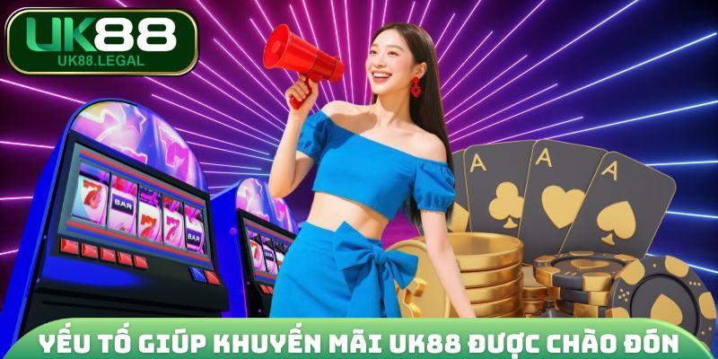 Khuyến Mãi UK88 - Top 5 Chương Trình Ưu Đãi Hot 2026 1 Yếu tố giúp khuyến mãi UK88 được chào đón